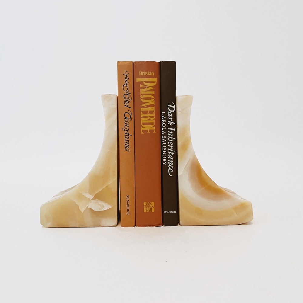Vintage Onyx Bookends